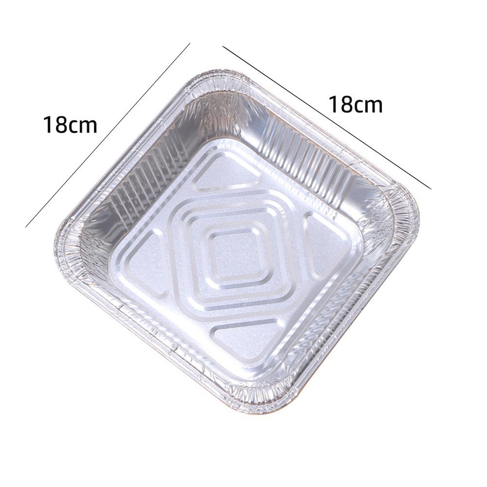 10/20/30pcs Disposable Air Fryer Aluminum Foil Tray Oil-proof Tin Foil Tray For Baking Roasting