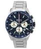 Timeless Chronograph Stainless Steel Blue Dial F20560-2 F205602 100M Men's Watch