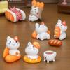 Miniature Bakery Cat Decoration Set of 7 All