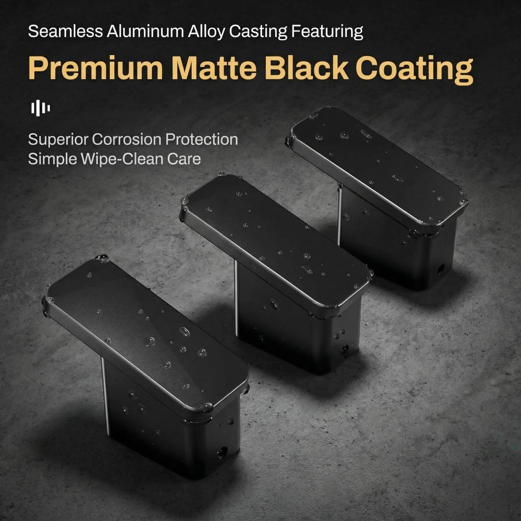 4 Pack Matte Black Towel Hook for Restroom Robe Coat Hook Heavy Duty Wall Hooks for Hanging Bag Hat Mudroom Bedroom Shower Closet Drill in Hanger