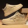 Autumn High-Top Retro Hong Kong Style Light Fashion Sports Breathable Heightening High-End Board Shoes
