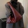 Большая вместимость PU кожаная сумка-хобо подмышки осень-зима сумка через плечо для женщин новые трендовые сумки и кошельки тоут