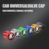 REOY4 4Pcs Car Wheel Tire Valve Caps Air Stem Dust Cover Accessory For Skoda Kodiaq Octavia Enyaq Kamiq Scala Rapid Superb Karoq Yeti