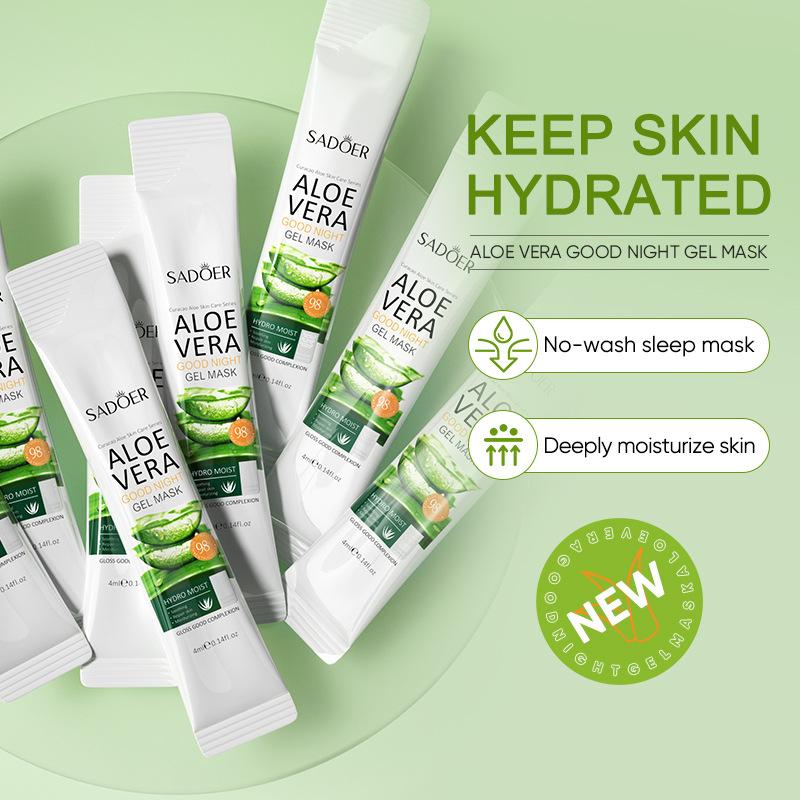 Алоэ Вера Спокойной ночи замороженная пленка SADOER маска для сна несмываемая мазь