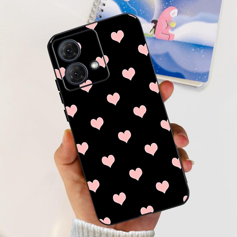 For Motorola Moto G84 5G Case 2023 New Stylish Butterfly Cat Slim Black Silicone Soft TPU Phone Cover For Moto G84 5G G 84 Coque