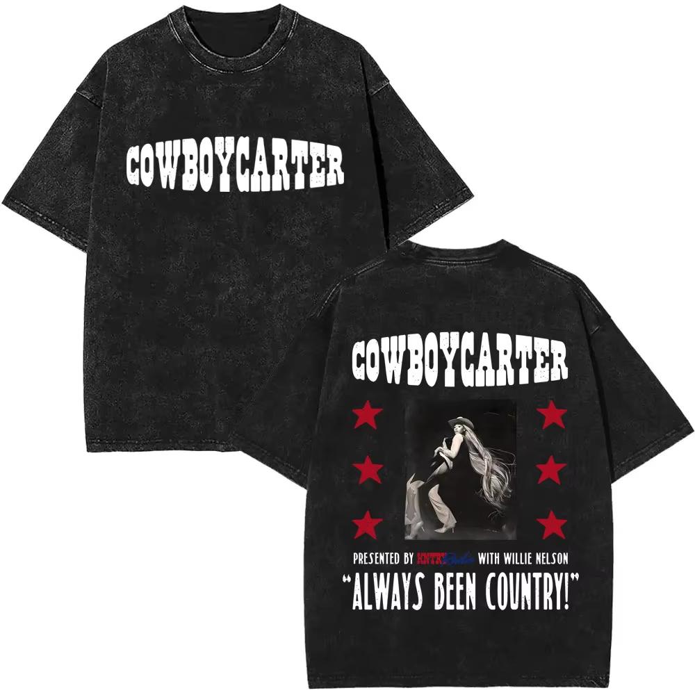Retro Washed Beyonce Renaissance World Tour Tshirt Album Concert Music Tshirts Mens Women Casual Cotton Vintage T Shirts