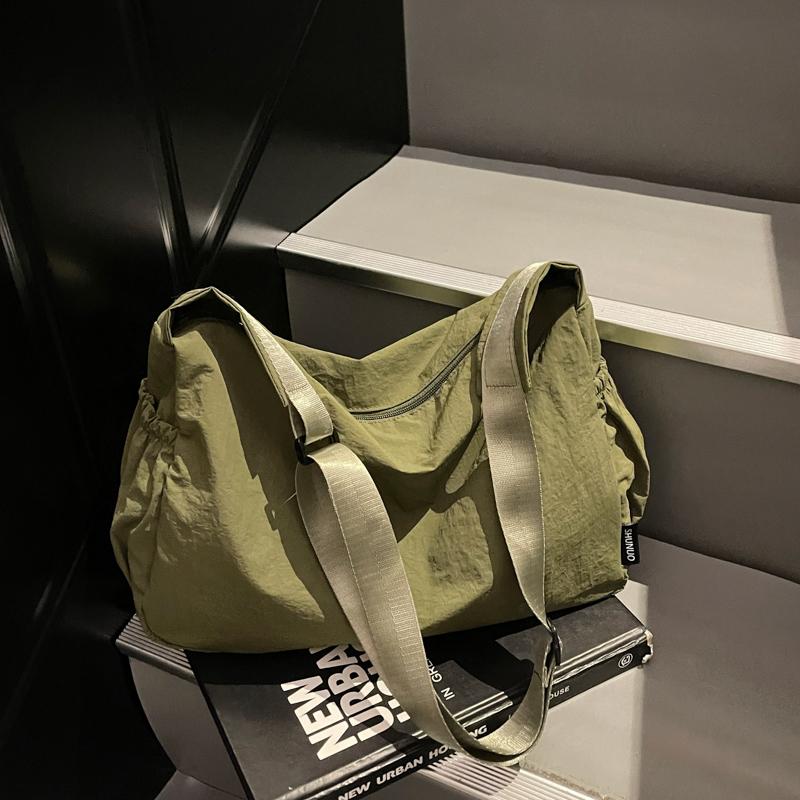 Нейлоновая спортивная сумка кроссбоди мужская и женская большой вместимости сумка-тоут сумка через плечо для通勤