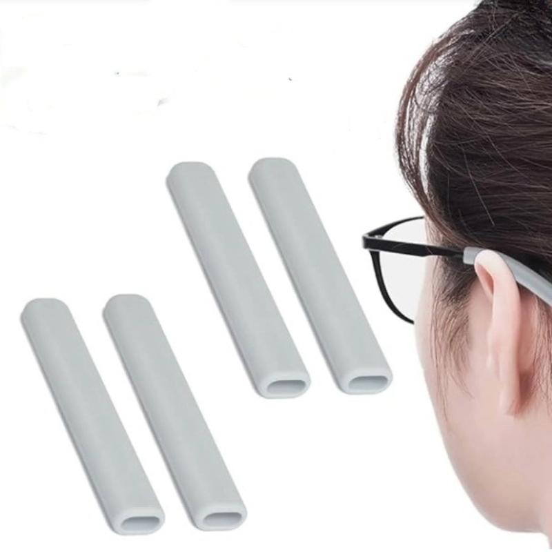 2 пары очков противоскользящие накладки крючки для ушей силиконовые противоскользящие держатели для солнцезащитных очков дужки очков кончики дужек черный белый коричневый