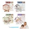 Senyou 3.0 Рождественский коттедж 3D Миниатюрная сцена наклейки - Эксклюзивный DIY Ландшафтный декор