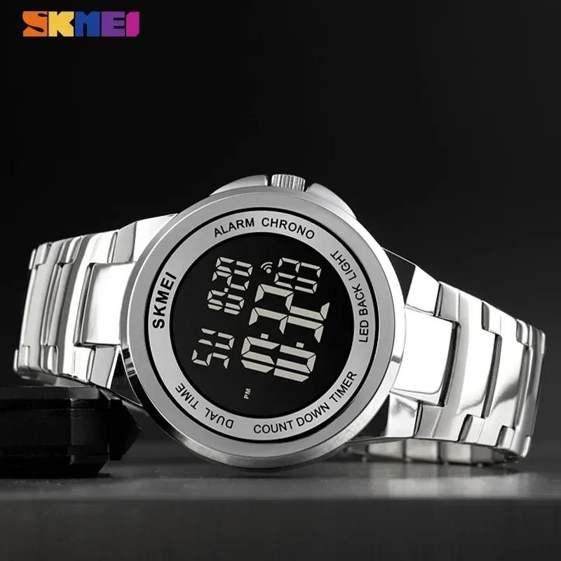 SKMEI 1712 Секундомер Модные Светодиодные Водонепроницаемые Часы relogio masculino Мужские Спортивные Часы Мужские Цифровые Наручные Часы 2 Времени