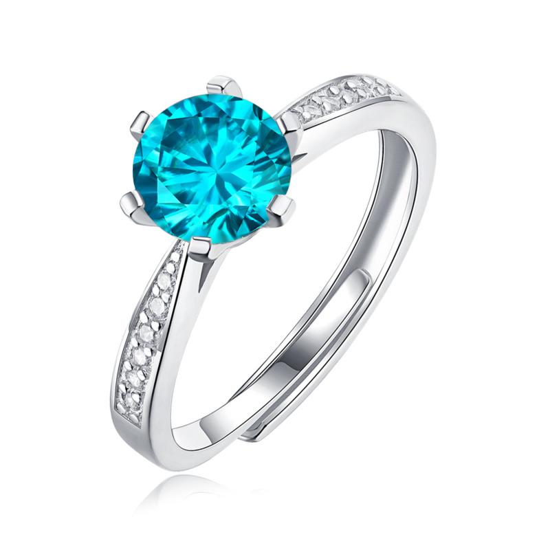 Bague Ringen Кольцо для женщин с серебряной вставкой S925 0,5-2 карата и муассанитом на тему коронации для любви Новое живое кольцо