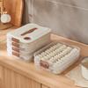 1/2/3/4 Layers Refrigerator Storage Box Dumpling Food Preservation and Quick Freezing Box Transparent Food Storage Container