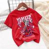 2026 Summer Anime Monkey D Printed Tshirt Kids boys Clothing Fashion Casual Street Tshirt Y2k