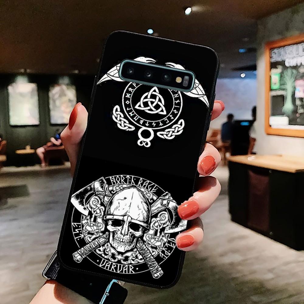 V-Viking V-Vegvisir Logo Phone Case For Samsung S 9 10 20 21 22 23 30 23 24 plus lite Ultra FE S10lite Fundas