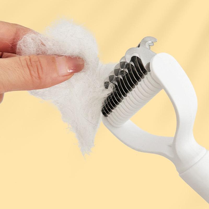 Professional Pet Grooming Brush Detangling Comb For Cats And Dogs Stainless Steel Teeth Deshedding Tool Gentle Hair Remover For Shedding Control