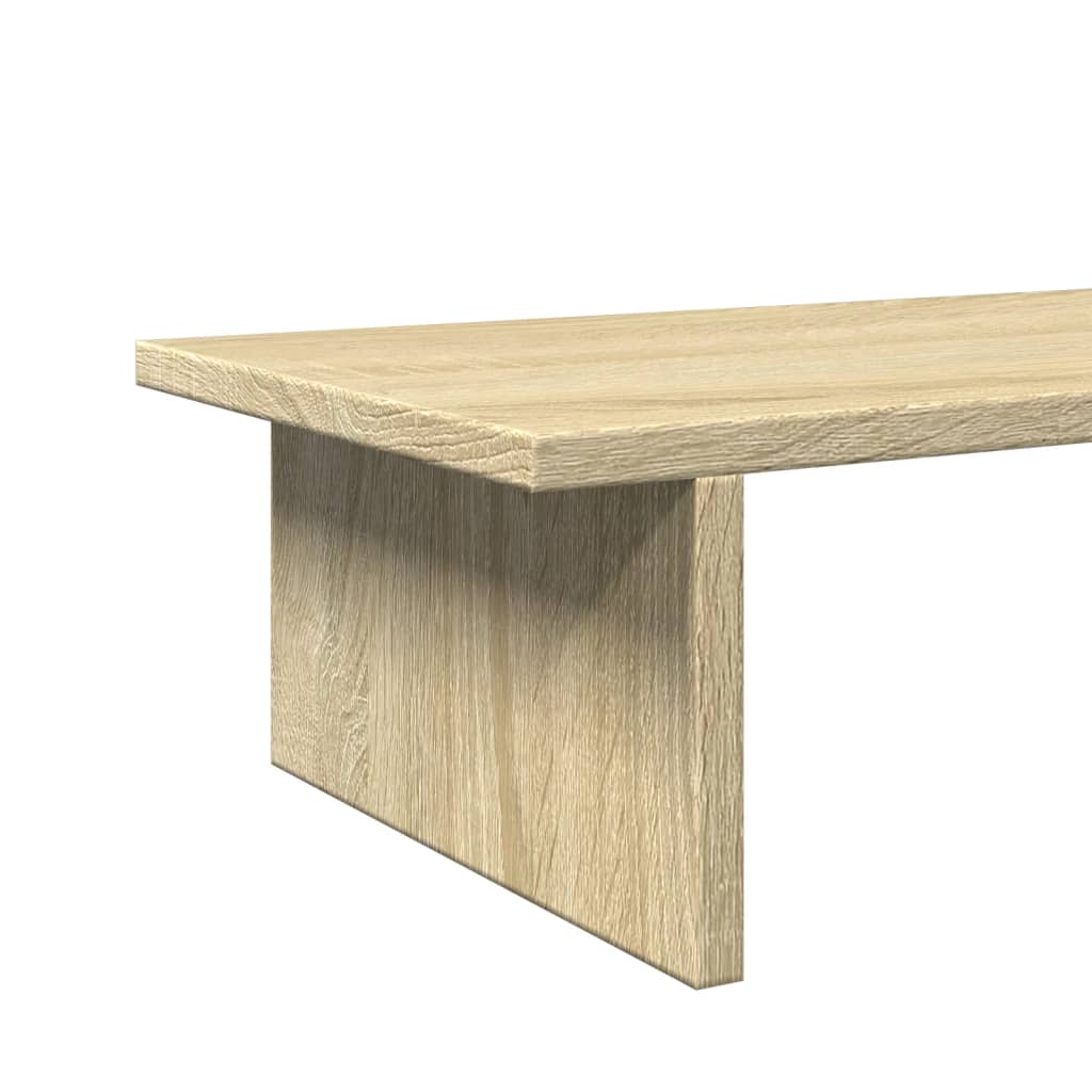 Monitor Stand in Sonoma Oak Finish 100 x 27 x 15 cm Engineered Wood