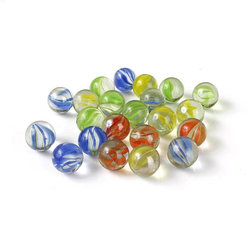 Filler 14mm Solitaire Toy Colorful Run Game Glass Ball Machine Beads Bouncing Ball Glass Marbles