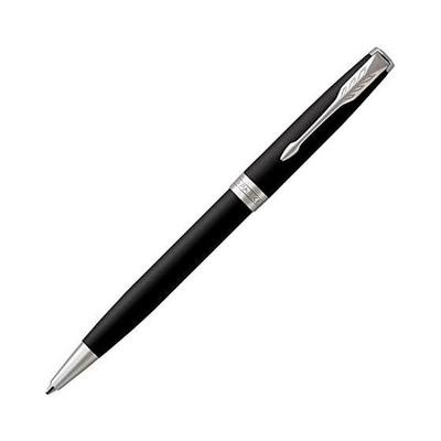 Шариковая ручка PARKER Sonnet, Матовый черный CT, Средний стержень, На масляной основе, Официальный импорт, 1950881