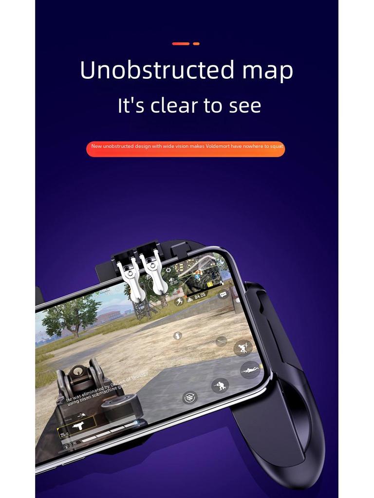 Портативная многофункциональная игровая ручка H9 на шесть пальцев с теплоотводом