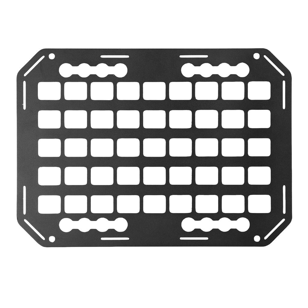 Панель-органайзер Molle для кузова грузовика 11x15,3x0,1 дюйма из алюминия с креплением L-Track для хранения груза на автомобилях, внедорожниках, пикапах, автодомах