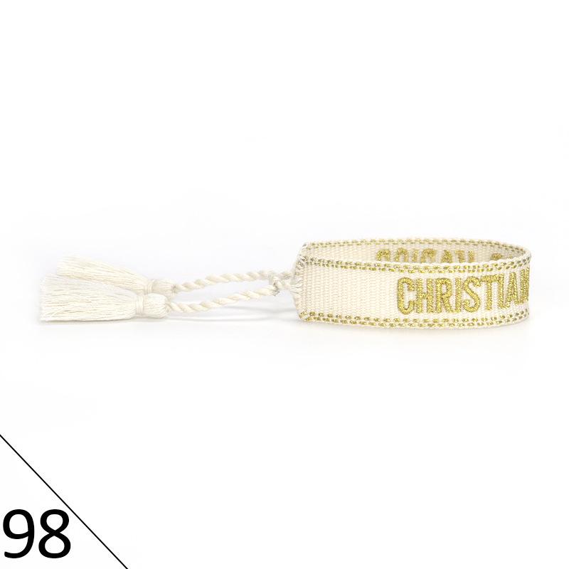 Браслет дружбы ручной работы с вышивкой и кисточками для женщин