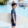 Boys Two Piece Quick Dry Swimsuit Set Summer Breathable Skin Friendly Beach Pool Swim Trunks For Kids