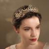 Queen Rhinestone Baroque Princess Tiara Korean Style Headband Women Hair Accessories Bride Crown