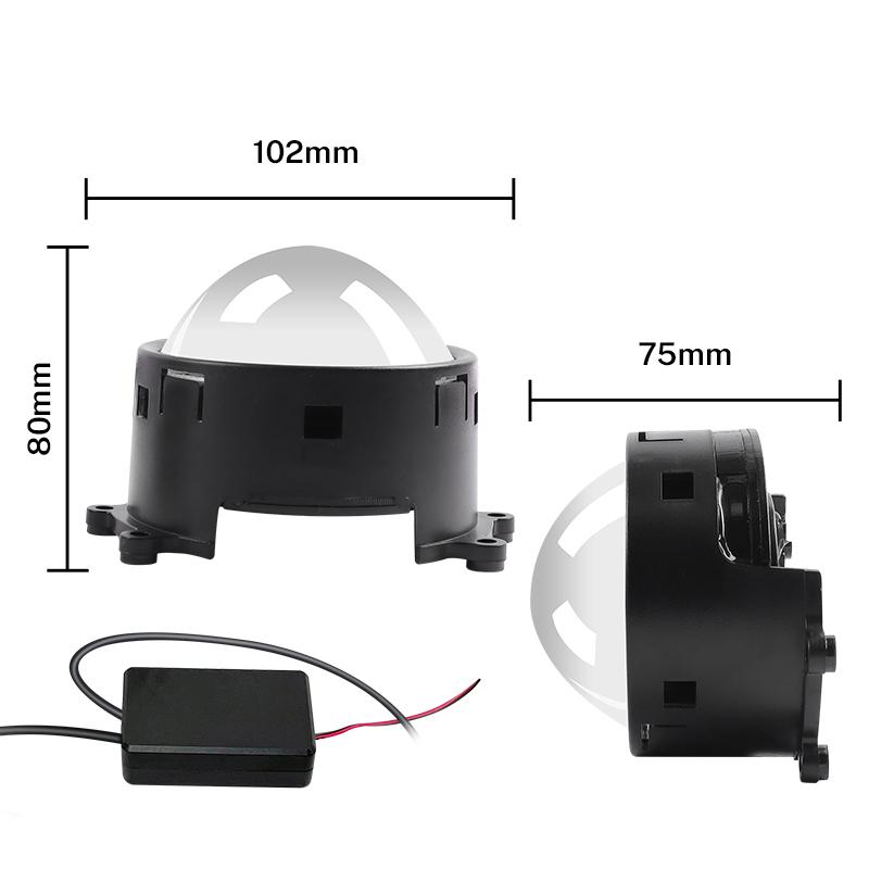 Комплект светодиодных фар Devil Eye LED Headlight 3 дюйма, автомобильные динамические фары 12 В с дистанционным управлением, 23 комплекта для модернизации фар в сборе