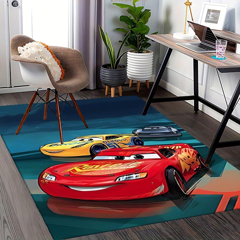 1pc Mcqueen Adventure Carpet Rug for Bedroom Living Room Decor Sofa Home Game Area Rug Non-slip Floor Mat. D0730063