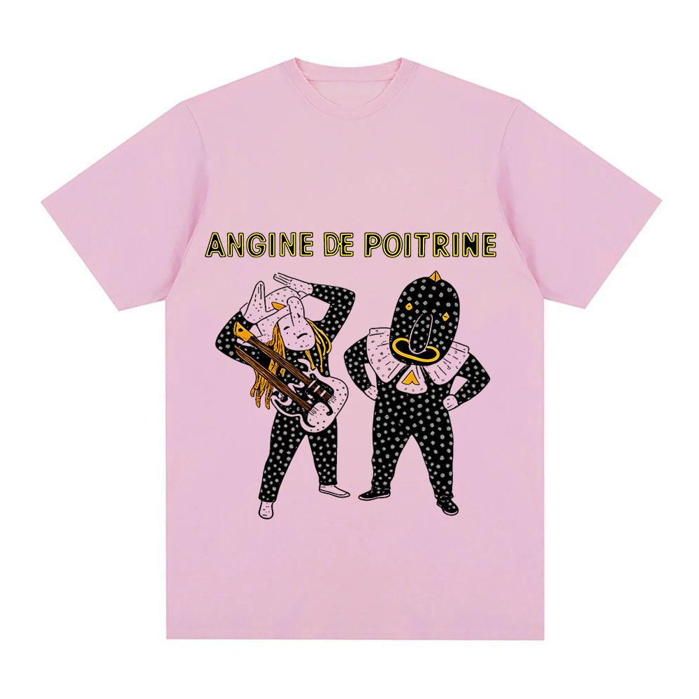 Футболка Angine De Poitrine 100% Хлопок Vol.ii С Графическим Принтом Эстетичные Повседневные Модные Топы для Женщин и Мужчин С Круглым Вырезом Для Взрослых Лето