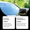 Windshield Powder Cleaner Car Oil Film Cleaner Powder 30g Car Glass Cleaner Polishing Compound Kit Oil Remover With Sponge For
