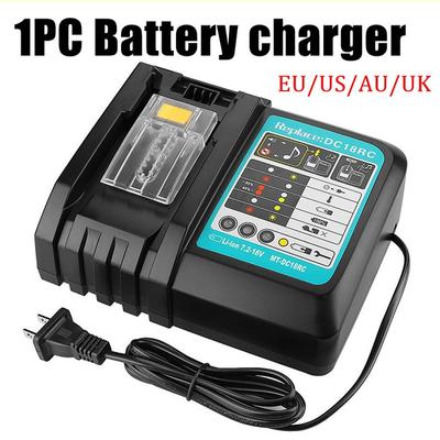 Зарядное устройство для литиевых батарей 7,2–18 В DC18RC/DC18RA/BL1830/Bl1430 заменяет зарядное устройство 3A 6A на интеллектуальное зарядное устройство
