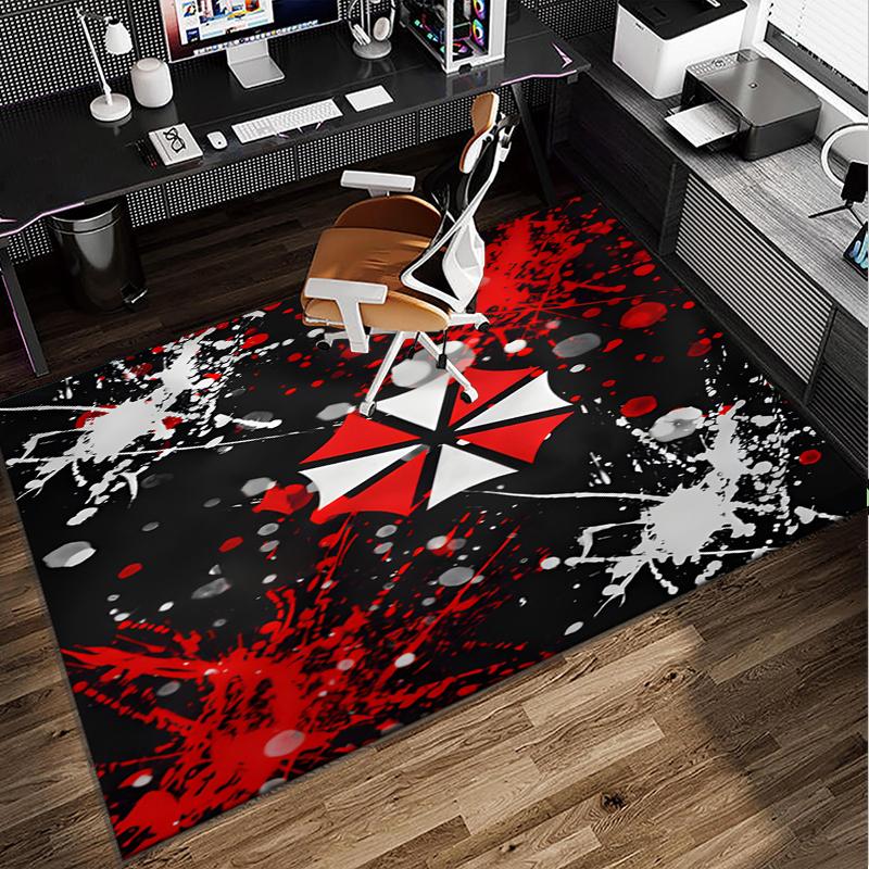 Umbrella Symbol Office Rug Chair Mat, Game Carpet, Suitable for Front Door, Bedroom, Living Room, Desk, Holiday Gift
