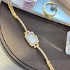 Alloy Bracelet Watch Square Medieval Exquisite Quartz Watch Women's Light Luxury Watch