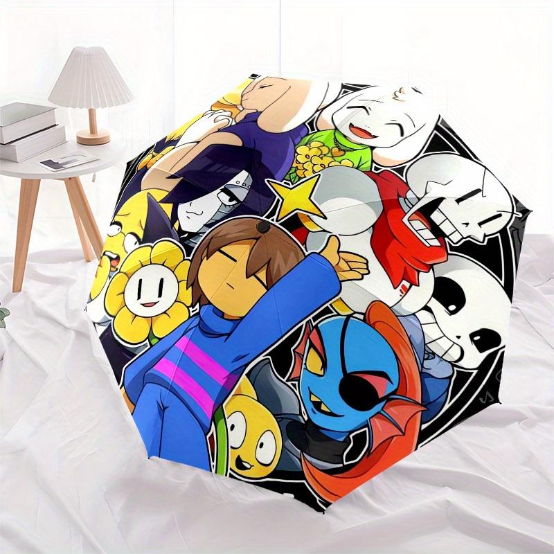 1pc UnderTale Themed High-quality Umbrella,Automatic Opening and Closing Umbrella,Multi-functional Umbrella G0811370