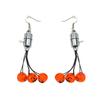 Luminous Halloween Pendant Pumpkin Dangle Ear Clips LED Skull Earrings Electric Black Cat Glowing Dangle Earrings
