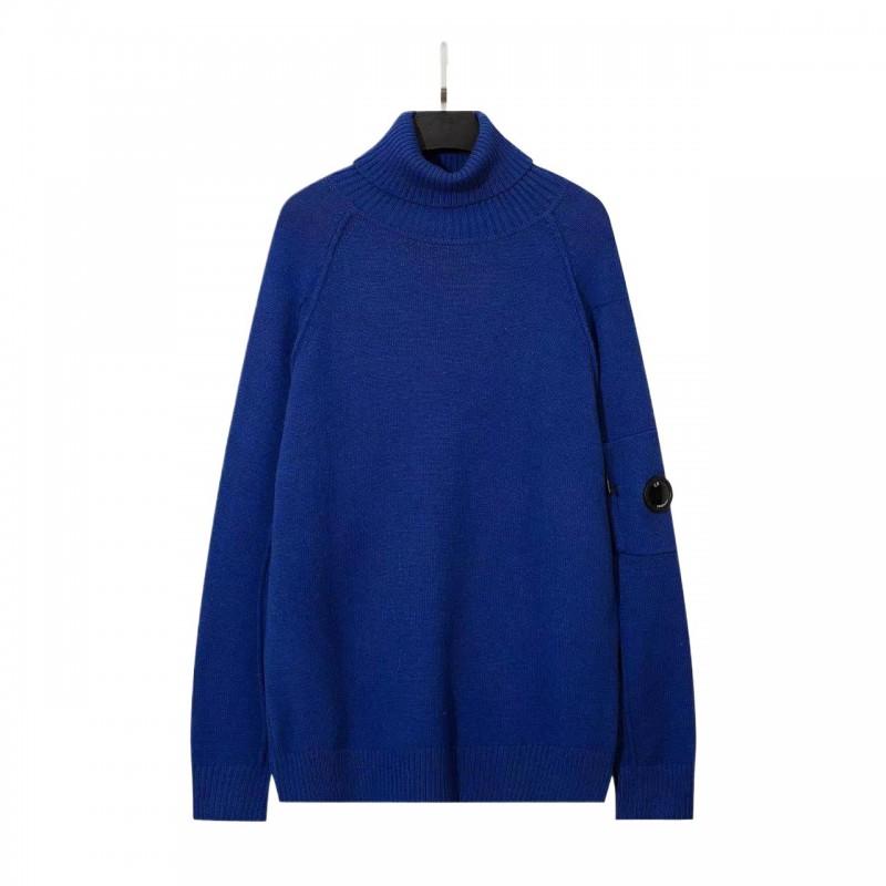 CP Functional Wool Blend Knit Sweater Mens Casual Round Neck Pullover Winter