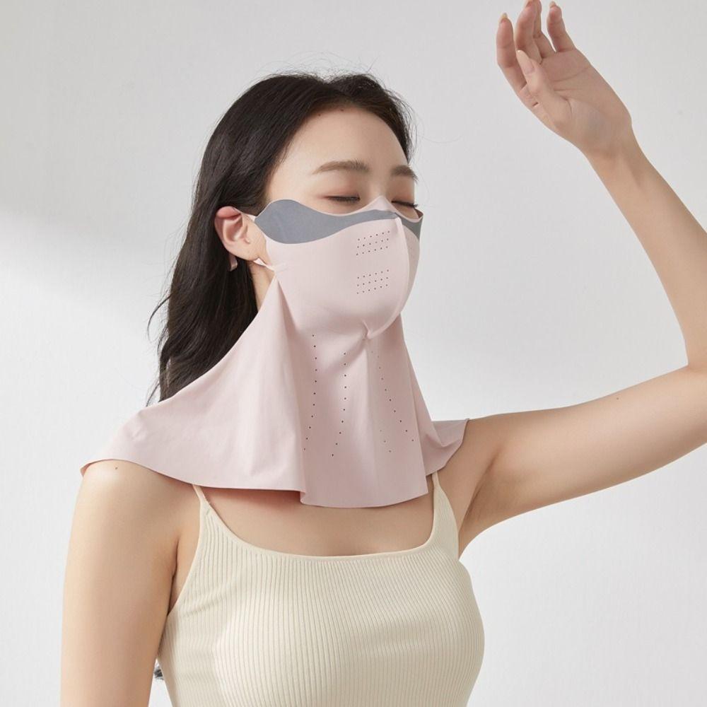 3D Breathable Sun Protection Mask UPF50+ Sunshade Face Mask New Anti-UV Neck Scarf Outdoor