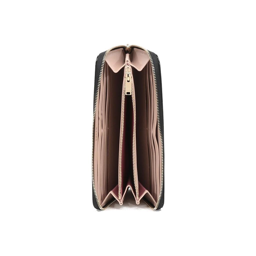 Bally Кожаный Длинный Кошелек Женские Кошельки Черный CROVENOR-W-110