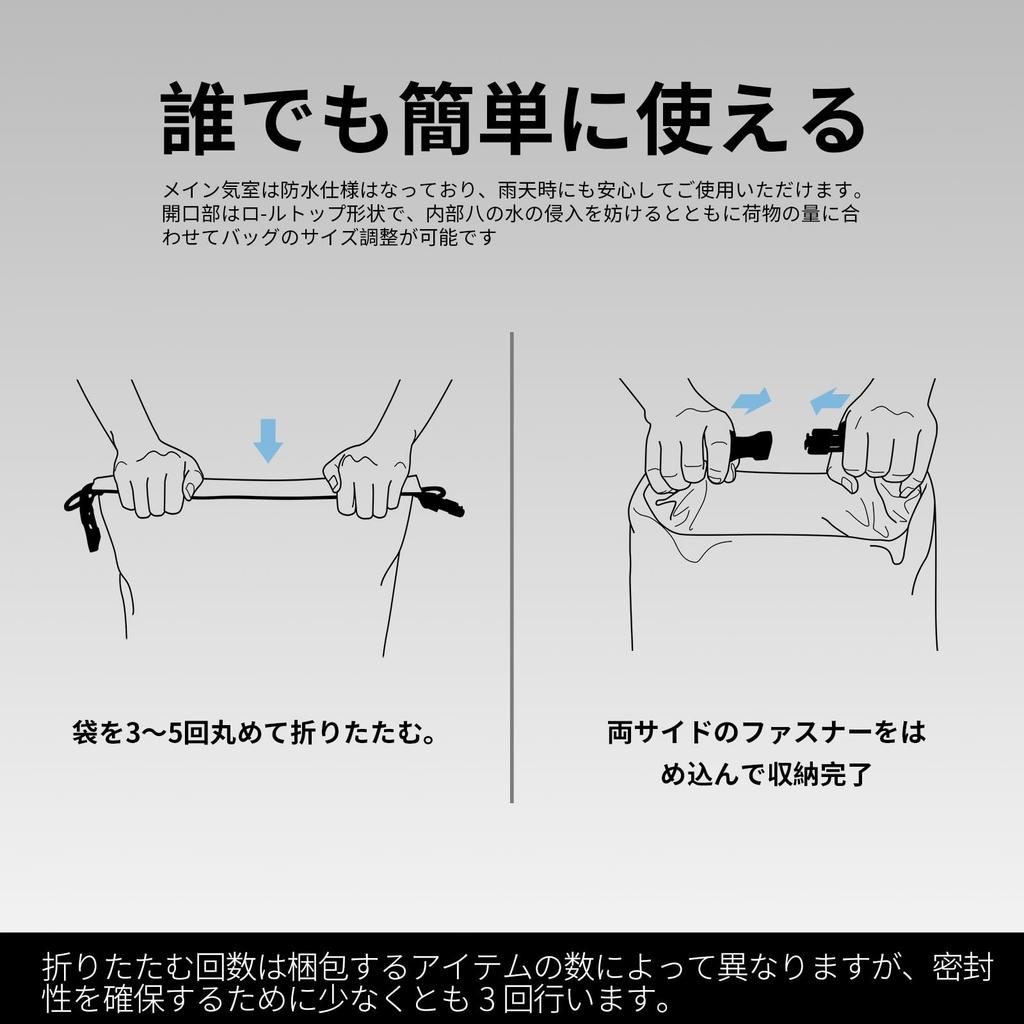 AFISHTOUR 65L Waterproof Motorcycle Rear Bag with Shoulder Strap for Outdoor Beach and Travel Bag/Tail Activities, Riding, Kayaking, Camping, (Black)