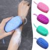 Double Side Silicone Body Scrubber Bubble Bath Brush Exfoliating Skin Body Massage Cleaning Tool Cleaning Pad Bathroom Accessori