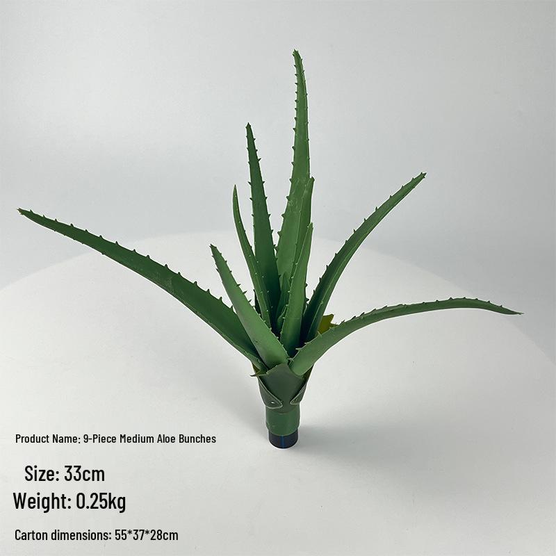 Nordic Style Aloe Succulent Bouquets: Indoor Fake Green Plants for Office Decor