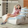 Кресло у камина Cat Scratch Leather Nordic Togo Internet Celebrity Lazy Caterpillar Sofa Suede Single Person Sofa for Bedroom