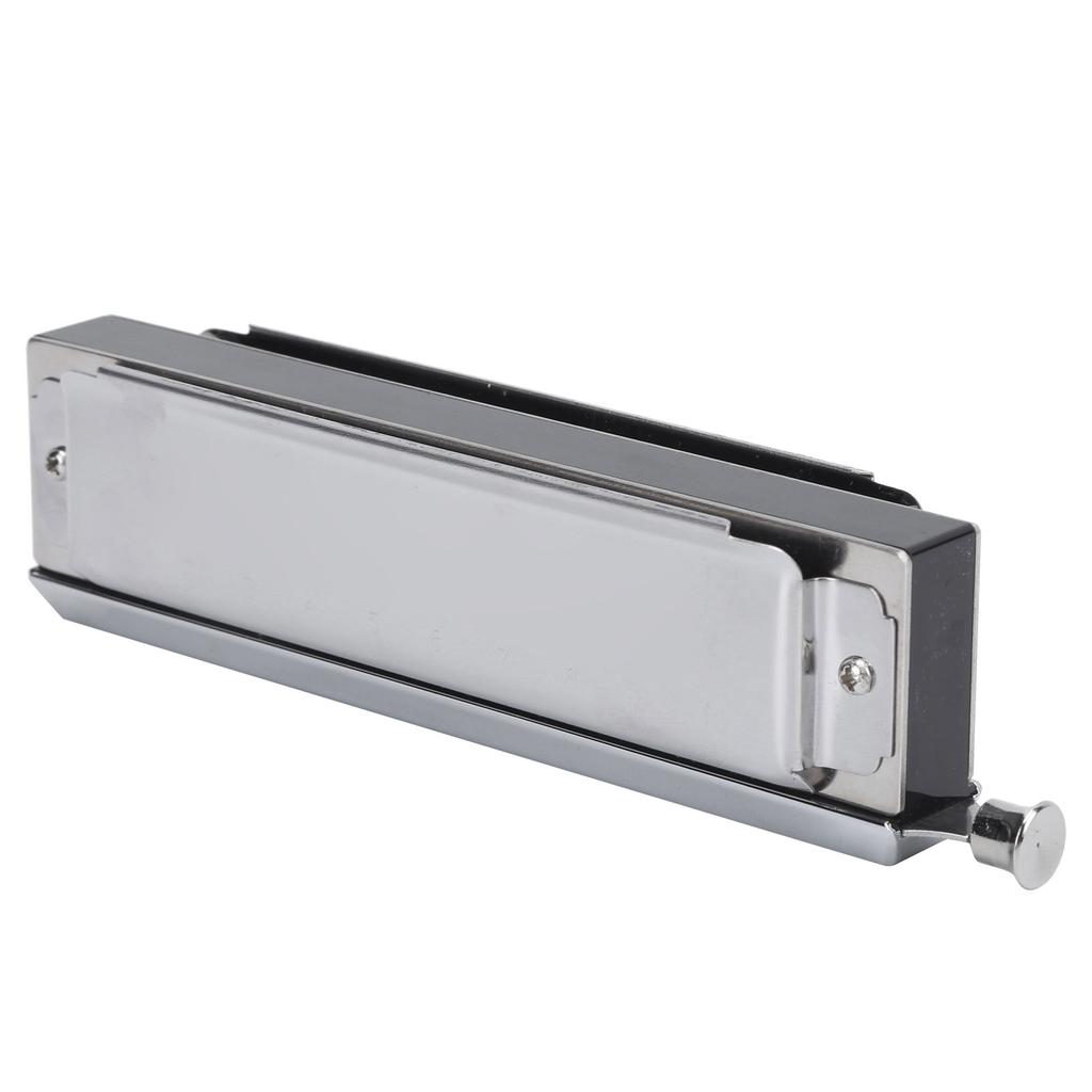 Хроматическая губная гармошка 10 отверстий 40 тонов двухсторонняя полифоническая игра губной орган серебристый