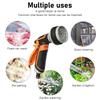 10  Modes Hose Nozzle Sprayer ABS,Rubber Water Spray Nozzle Water Hose Sprayer  Flower Watering