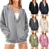 Zip Up Hoodie Women Long Sleeve Sweatshirts Fall Outfits Oversized Hoodies Casual Fashion Jackets