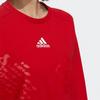 Adidas CNY Sweat Series Спортивный свитер с круглым вырезом и принтом, женские топы, светло-алые GP0708