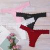 Women Panties High Waist Lace Bow-knot Decor See-through Solid Color Anti-septic Soft Moisture Wicking Lady Underpants