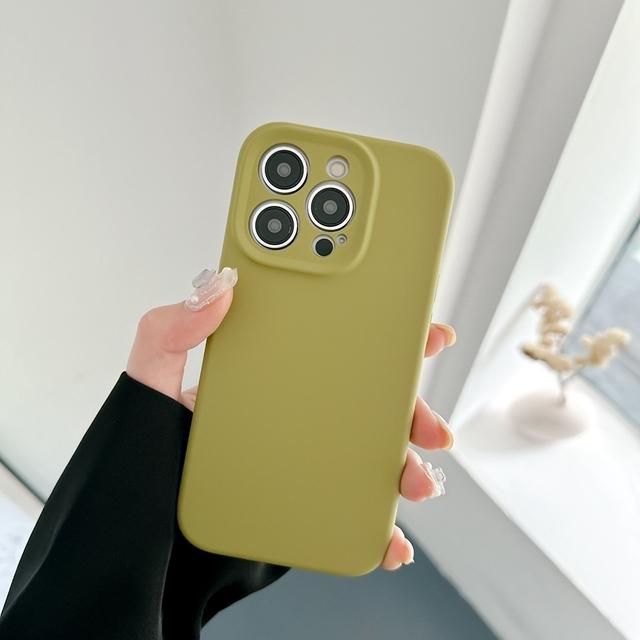 Жидкий силиконовый чехол для мобильного телефона для Iphone 14 13 12 Pro Max 14 Plus, защита камеры, подкладка из микрофибры, чехол «все включено»