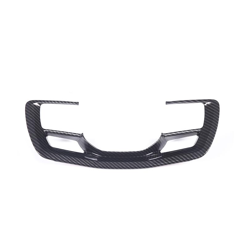 ABS Carbon Fiber Car Interior Steering Wheel Decorative Frame Cover Trim For Land Rover Range Rover Vogue L460 2023 